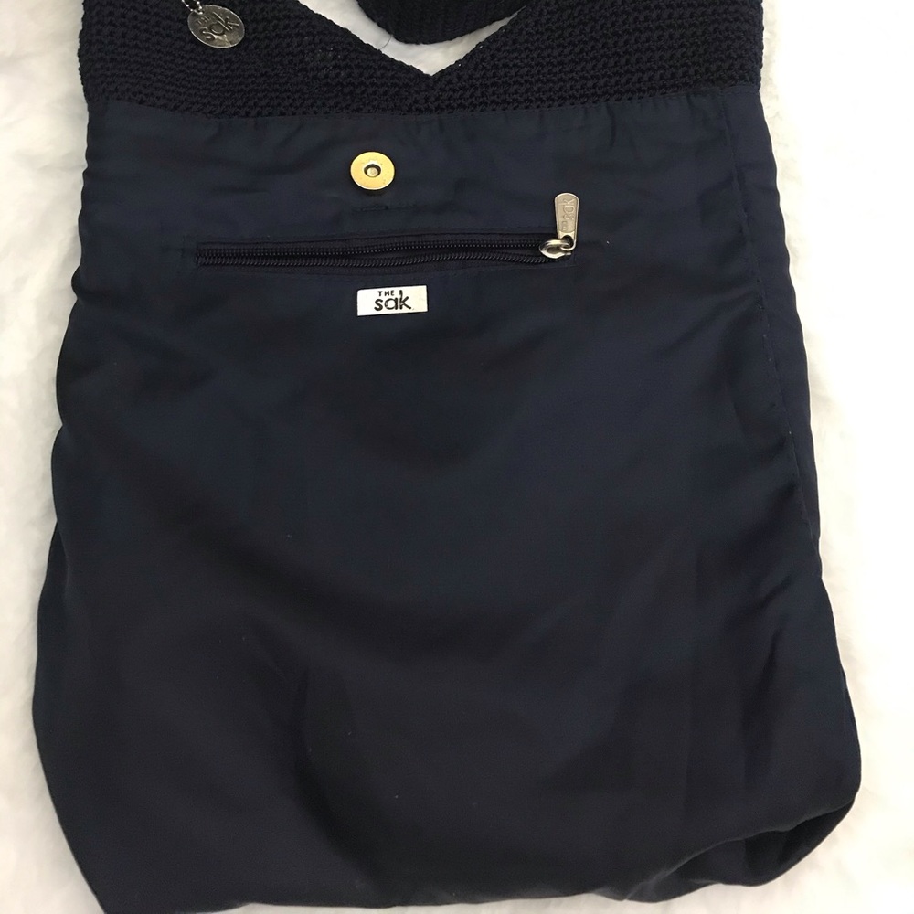The Sak Casual Crochet Navy Blue Bag